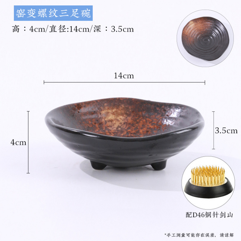 Retro Zen Keramik Dreifußige B – Ikebana Vase Kenzan Bewertung und Preis